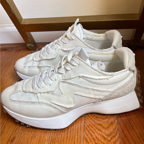 Steve Madden Cream and Tan Athletic Shoes - Picture 9 of 11